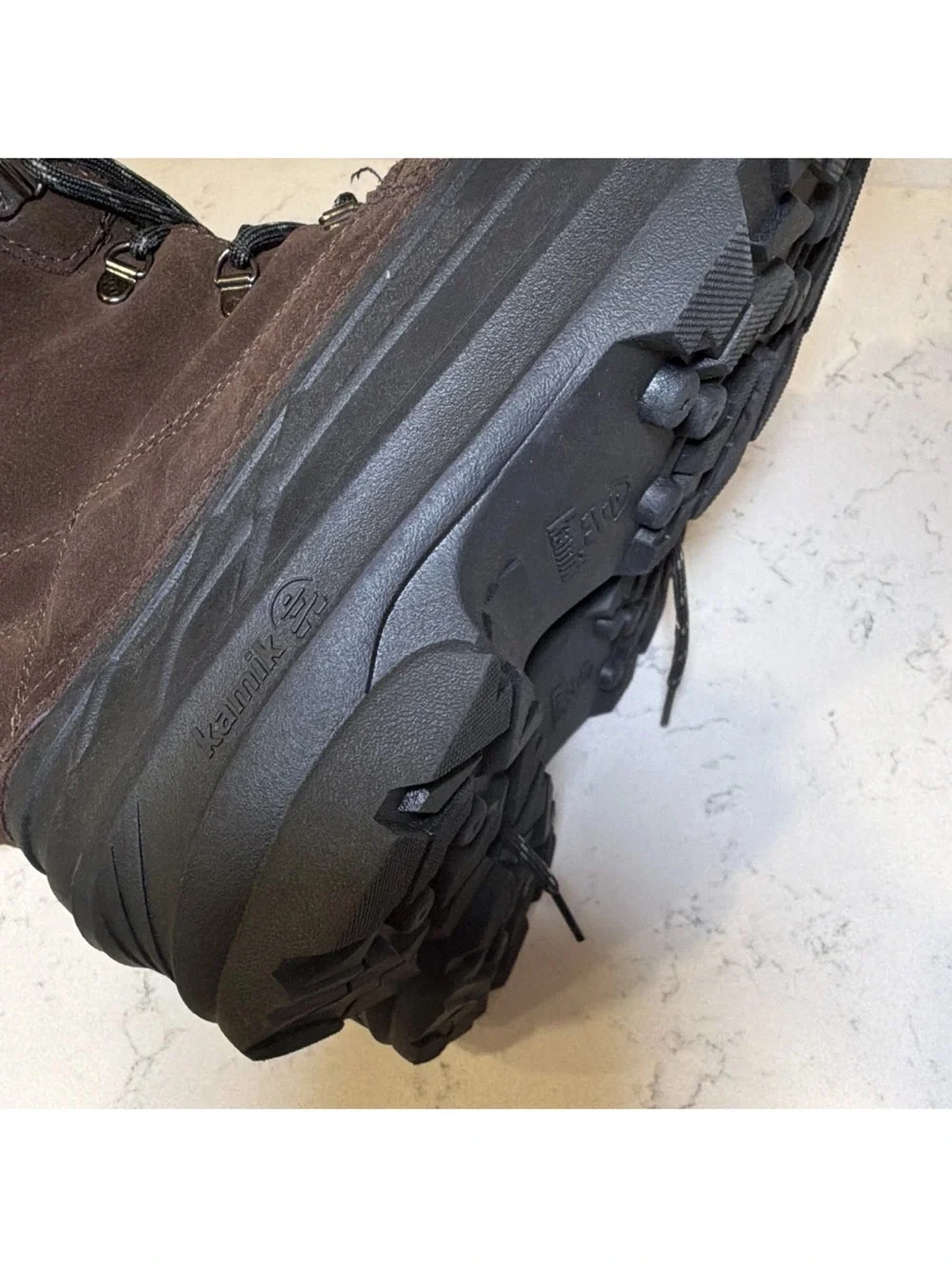 Kamik Men's Brown and Black Insulated Rain & Snow Boots